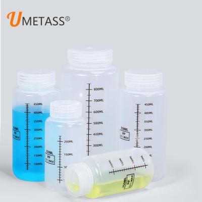 China Food Grade PP Plastic Bottle With Scale Line Wide Neck Liquid Container for Chemical for sale