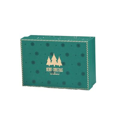 China Recycled Materials Gift Box Christmas Gift Box Holiday Decoration Exquisite Custom Gift Box for sale