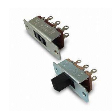 China Rocker Switch 6A / 125V with 6 Pins , Black Color Slide Switches for sale