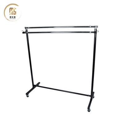 China Telescopic Steel Laundry Pole Hang Rack External Clothes Iron Rack With Laundry Pole for sale