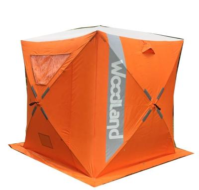 China Easy Set Up Ice Fishing Small Animal Market 3 Hub Portable ICE FISHING TENT Shelter for sale
