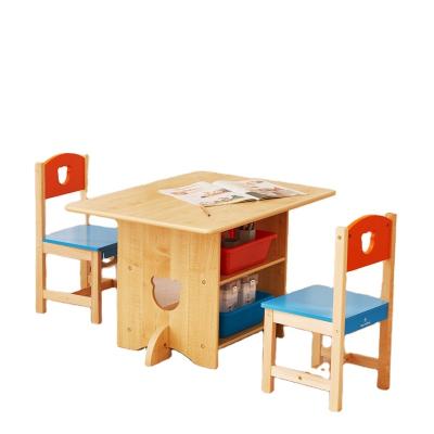 China Solid Wood Child Tables Chair Wooden Study Table Child Study Desk for sale