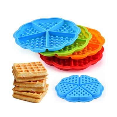China Lixsun Sustainable Food Grade Silicon Waffle Cake Pan Mold For Bakeware Of Waffle for sale