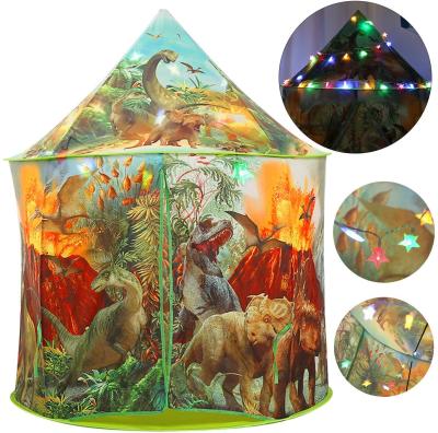 China Toy Latest Design Soft CUTE STONE Play Toy Kids Dinosaur Tent Big With Pop Storage Colorful Lightweight Foldable House Tent Toy For Children for sale