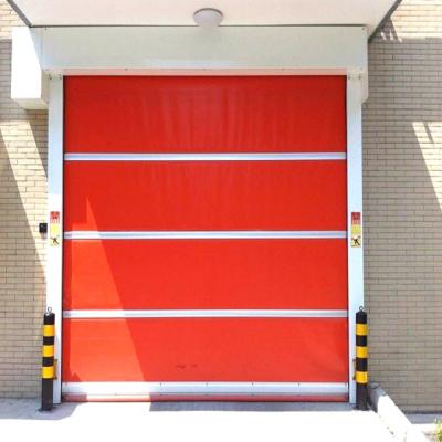China High Performance Traditional Fast Automatic Door China Supply PVC Roller Shutter High Speed Spiral Garage Door With Radar Detector for sale