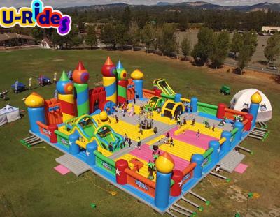 China PVC Giant Inflatable Castle Inflatable Park Amusement Park Outdoor Inflatable City For Theme Park for sale