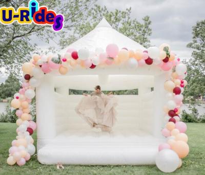 China Amusement Park Wedding Bouncer Pink Bounce House For Wedding Event Custom Wedding Jumping Castle for sale