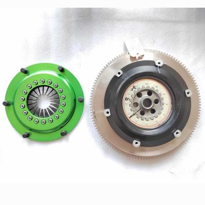 China High Performance Racing Twin Plate Clutch Kits 4140 Steel Fit 200mm Nissan Z35 24T for sale