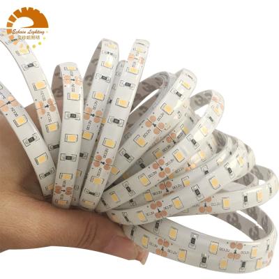 China Desktop high power 14.4W 2835 led strip, IP54/IP65 waterproof led flexible strip, 10mm PCB width for sale