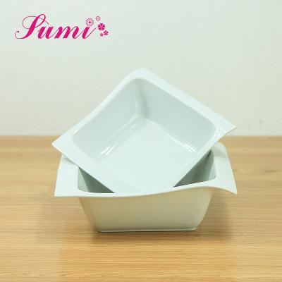 China Viable Wholesale Hotel Restaurant Dinner Use Serving Small Square Ceramic Bowl OEM for sale