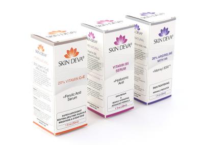 China Printed Cosmetic Packaging Box 10cm Hight Vitamin Hyaluronic Acid for sale