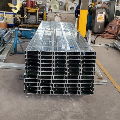 China Building slotted steel c-purlins weight for ceiling for sale