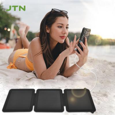 China Acampamento IP67 impermeável Portavel Solarpower 21W Recarregador de painel solar dobrável 24% Eficiência à venda