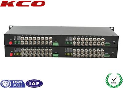 China Video To Fiber Optic Converter 32 Video Ways Rack Mountable Long Distance Point for sale