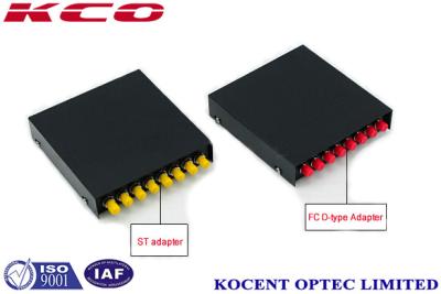 中国 IP55繊維の光学壁の台紙の終了箱8の港FC ST SC LC E2000の屋内金属黒 販売のため