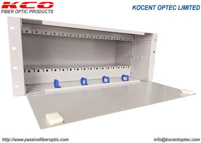China PON FTTH FTTX 19'' 4U Fiber Optic PLC Splitter 14 slot 16 slot Chassic ODF Patch Panel Te koop