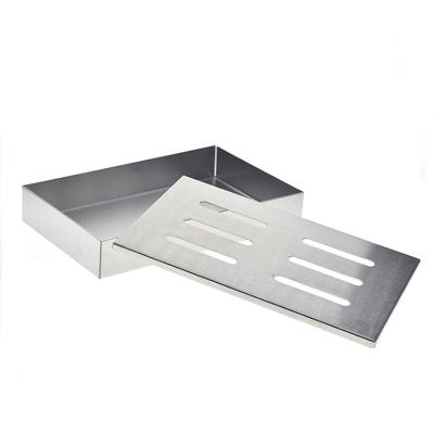China High Quality Easily Cleaned Stainless Steel BBQ Grill Grilling Wood Chips Smoking Smoker Box Meat Charcoal for sale