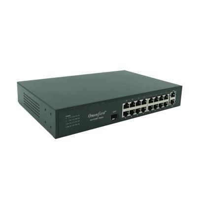 China POE port switch 10/100Mbps 18 PoE switching poe power supply 288W for sale