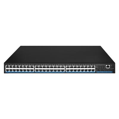 China LACP Managed Ethernet Switch 48 Port Gigabit Managed Switch with 48 Port 10/100/1000M and 4 Port SFP Uplink LACP VLAN QoS Support for sale