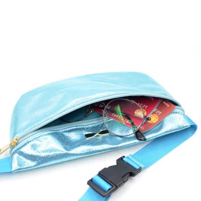 China Wholesale Custom BLING Fanny Pack for rave, festival, travel, party, fashionable waist bag with adjustable belt for sale