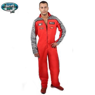 China Polyester Carnival Race Car Driver Adult Costume Men's Plus-Size Speed Demon for sale