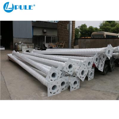 China Modern Design Outdoor Electricity Street Light Steel Pole for sale