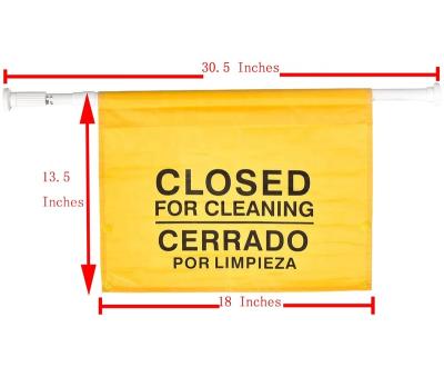 China 30-52 Inch Durable Heavy Duty Expandable Precaution Industries Hanging Safety Sign For Establishments And Commercial Use for sale