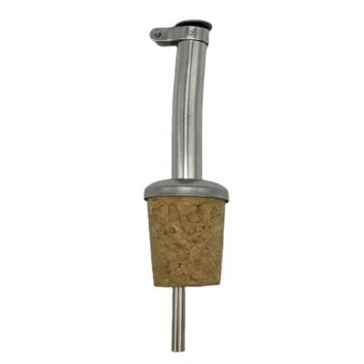 China Viable Stainless Steel Wine Bottle Cork Stopper Olive Oil Vinegar Automatic Speed Taper Spout Liquor Pourer Dispenser for sale