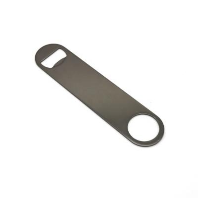 China Black Metal Stainless Steel Blade Speed Beer Bottle Opener Professional Metal Gunmetal Bartender for sale