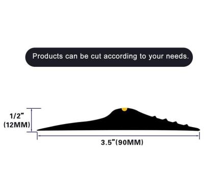 China Garage Door Seal Strip Weatherproof Strip Rubber Diy Weather Stripping Replacement Not Include Sealant/Adhesive (Black) for sale