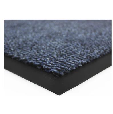 China Europe Vyna-Plush Doormat | 7h x 600w x 900d mm | Black/Blue for sale