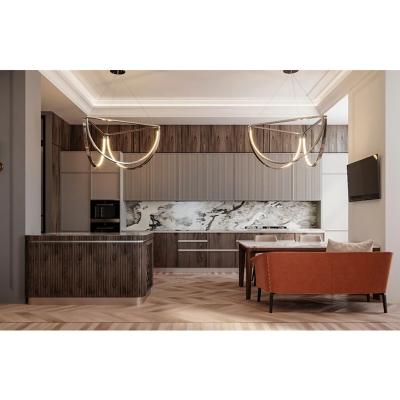China Fashionable Designs Modular Wooden Custom Cabinet Kitchen Unite Cabinets Modern Kitchen Furniture Sideboards Vietnam for sale