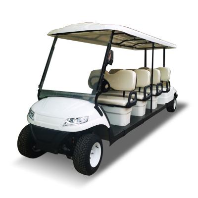 China White 8 Seater High Performance NEV Golf Cart Vehicle 120Miles 48v 60v 72v For Community Club for sale