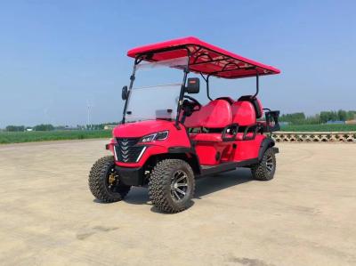Cina Sei posti rosa luminoso elettrico off-road carro da golf di lusso batteria al litio supporta colore personalizzato e logo in vendita