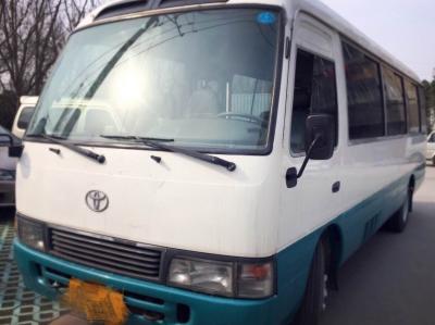 China 29 seats used Toyota Gasoline bus left hand drive engine 6 cylinder TOYOTA coaster bus for sale for sale