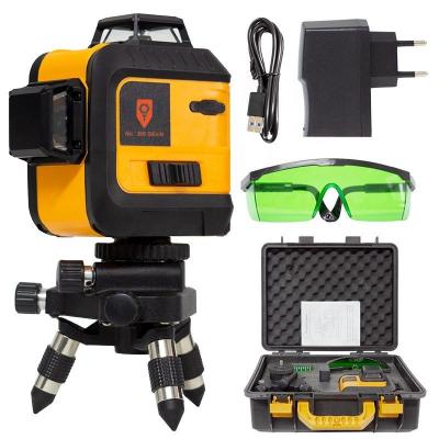 China NEOBRISKEN 3D green light high-precision strong light 12 line laser level laser level 12 lines 3d self-leveling 360 N511 for sale
