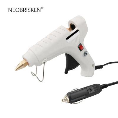 China Not Rated NEOBRISKEN Vehicle-mounted low voltage 40W conventional power hot melt glue gun plug-in DC hot melt gun bump repair 12V glue gun for sale