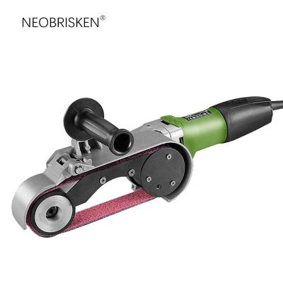 China General Purpose NEOBRISKEN Professional round tube polishing machine High efficiency electric sander Stainless steel belt sander wire-drawing for sale