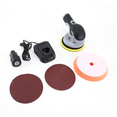 China Wholesale 6 Level Car Dual Action 12V Speed Lithium Battery Mini Rotary Polisher Adjustable Electric Cordless Car Polishing Pad for sale