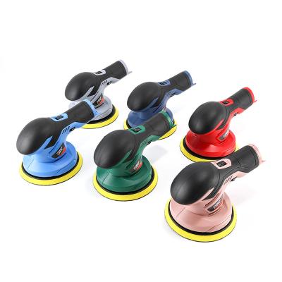 China Cordless Mini Adjustable Speed Battery Car Wax Portable Car Polish Buffer Buffing Machine for sale