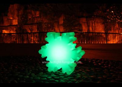 China Rechargeable Outdoor LED Snowflake Christmas Lights , Snowflake Unique Floor Lamps for sale