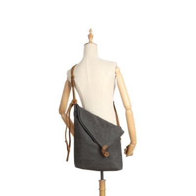 China Anti-fade Genuine Leather Long Strap Over Shoulder Bag Big Size Black Color Fold Over Sling Bags For Women Cross - Body for sale