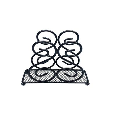 China Factory Price Metal Viable Wire Table Decorative Napkin Cloth Holder for sale