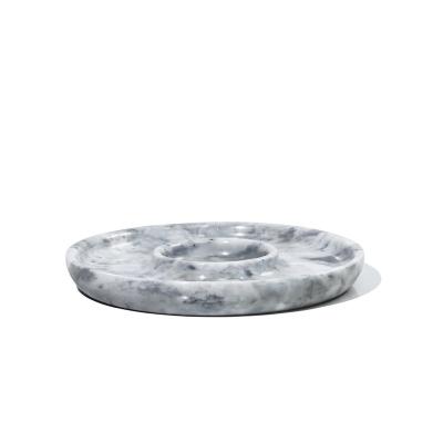 China Wholesale Viable Gray Marble Snack Storage Food Show Tray Afternoon Tea Cake Tray Party Celebration Party Bases for sale