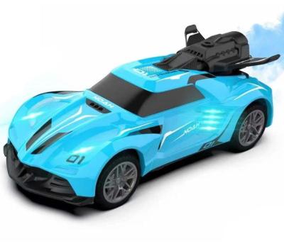 China Stunning Light And Remote Control Jet Car High Speed Racing Drift RC Car Jet Cars Toy With Cool LED Spray Light Kids Outdoor Toys for sale