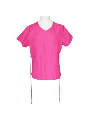 Chine Médical rose du coton 35% du polyester 65% de 180 GSM frotte le décolleté en V à vendre