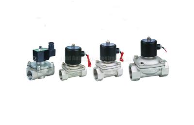 Chine Bi-directionnel à deux positions de vanne électromagnétique d'acier inoxydable, taille G1/8