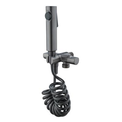 China With Diverter Bidet Toilet Sprayer Dual Outlet Hand Held Angle Valve With Filter Multi Outlet Toilet Angle Valve for sale