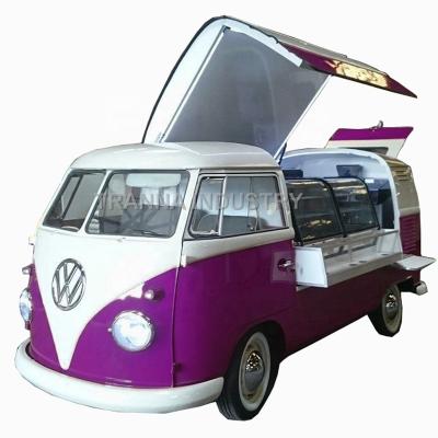 China High Speed Mobile Vegetable Processing Factory Fashion Style Gelato Vintage Food Cart for sale