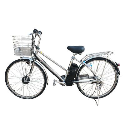 China 26 Inch E-Bike Stainless Steel Three-Speed Steel Internal Variable Bicycle Swap Bike Unisex Road Bike 36 Volt for sale